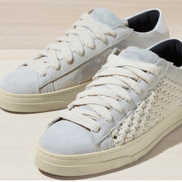 P448 Jack Macrame/Ecru Sneakers Size 8 EU 38 NEW - Picture 1 of 15